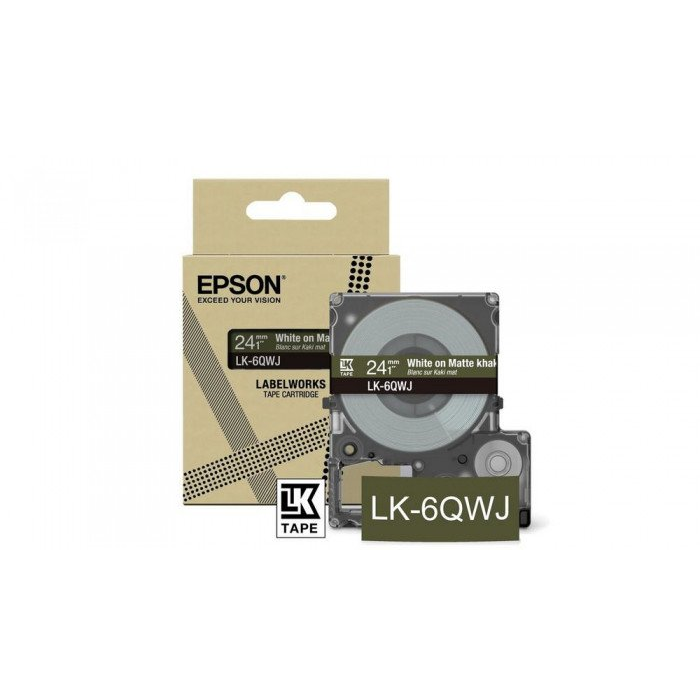 Epson LK-6QWJ Khaki, Fehér (C53S672090)