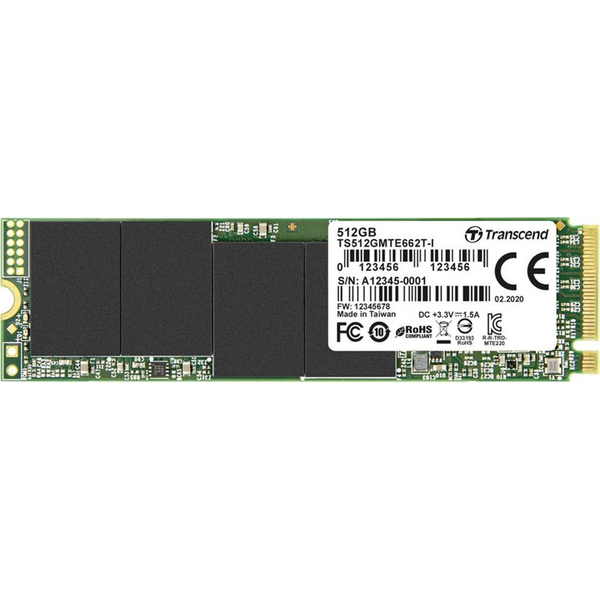 Transcend MTE662T SSD M.2 NVMe 512GB PCIe Gen3 x4