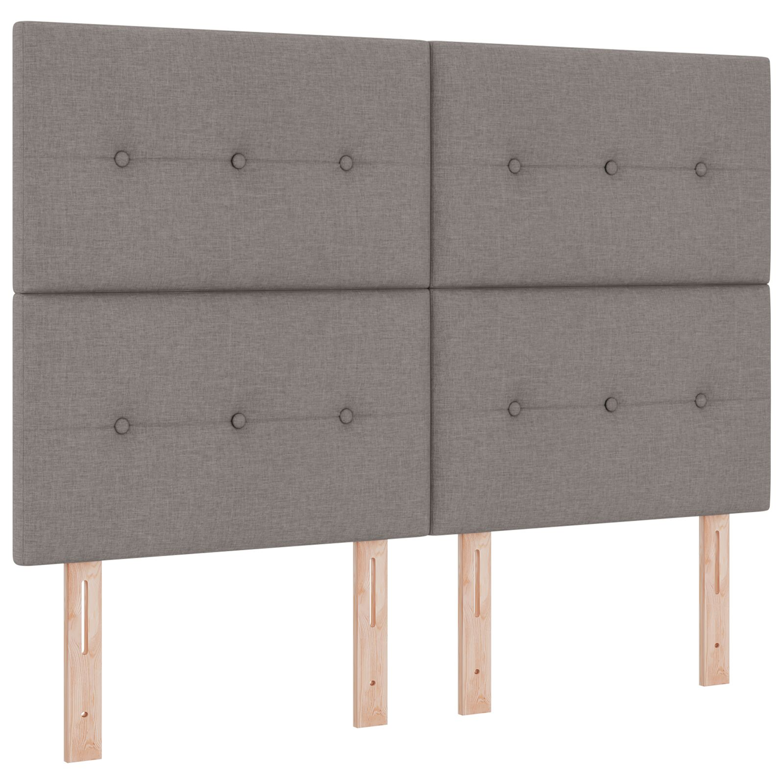 Fejtámla Gombos Kárpitozott Taupe 140 cm (3337825)