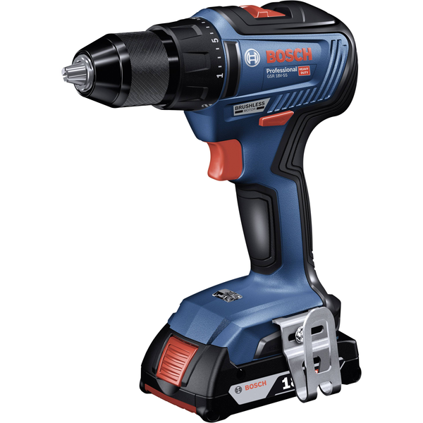 Bosch GSR 18V-55 Professional - Bohrer/Schrauber - schnurlos 1800 об/мин Черен, Син