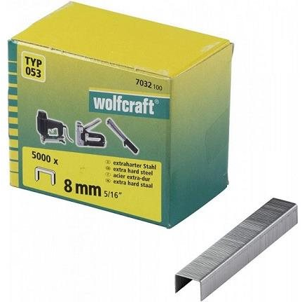 Wolfcraft Kárpitos tűzőkapocs, széles, 11,2 mm, 8 mm magas, 5000 db (4006885703216)