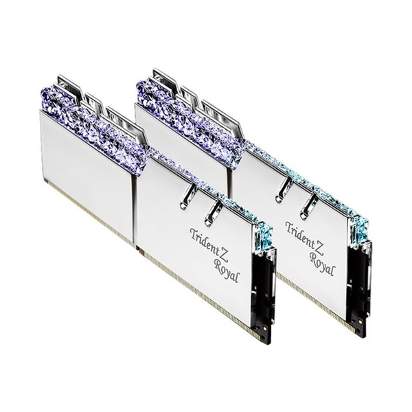 Памет G.SKILL Trident Z Royal Silver 32GB(2x16GB) DDR4 PC4-32000 4000MHz CL16 F4-4000C16D-32GTRSA