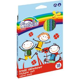 FIORELLO Színes Ceruza Háromszögletű 18 Darabos (WIKR-912855)