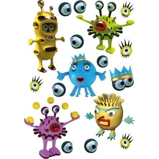 Herma 17 darabos Lemosható tetoválás szörnyecskés mintával (4008705151948)