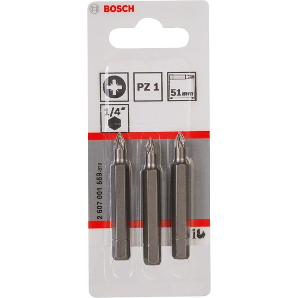 Bosch 2 607 001 569 punta per cacciavite 3 pz