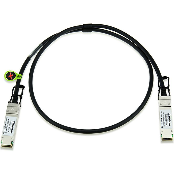 Allied Telesis AT-QSFP1CU InfiniBand и оптичен кабел 1 м QSFP+ Черен, Сребърен