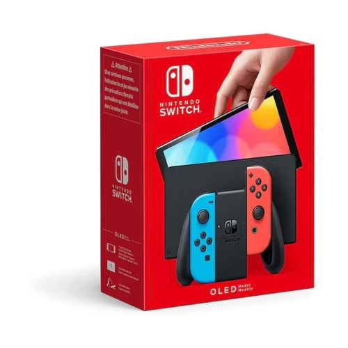 Nintendo Switch OLED přenosná herní konzole 17,8 cm (7") 64 GB Dotyková obrazovka Wi-Fi Modrá, Červená