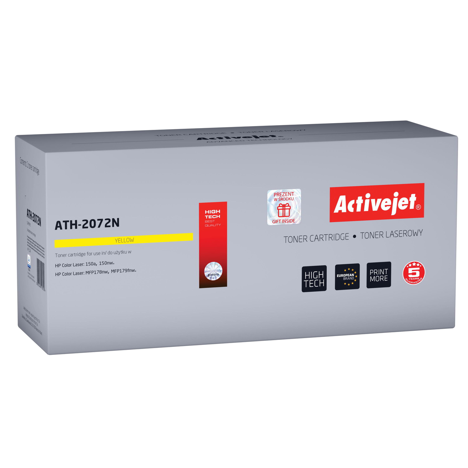 Activejet (HP 117A 2072A) Toner Sárga (ATH-2072N)
