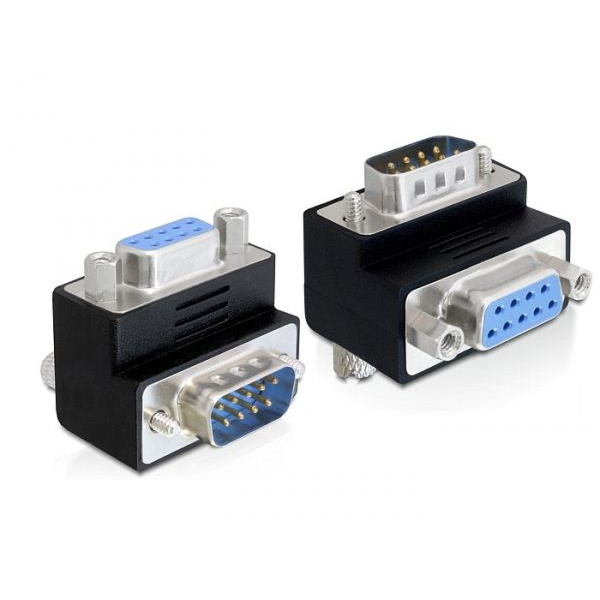 Delock DL65264 Sub-D 9 pin apa -> anya 90°-ban elforgatott adapter (DL65264)