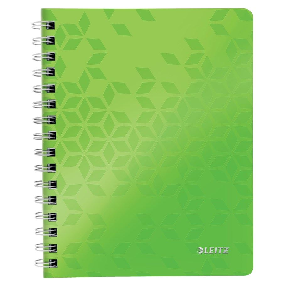 Leitz WOW spirálfüzet A5, kockás, zöld (46410054) (e46410054)