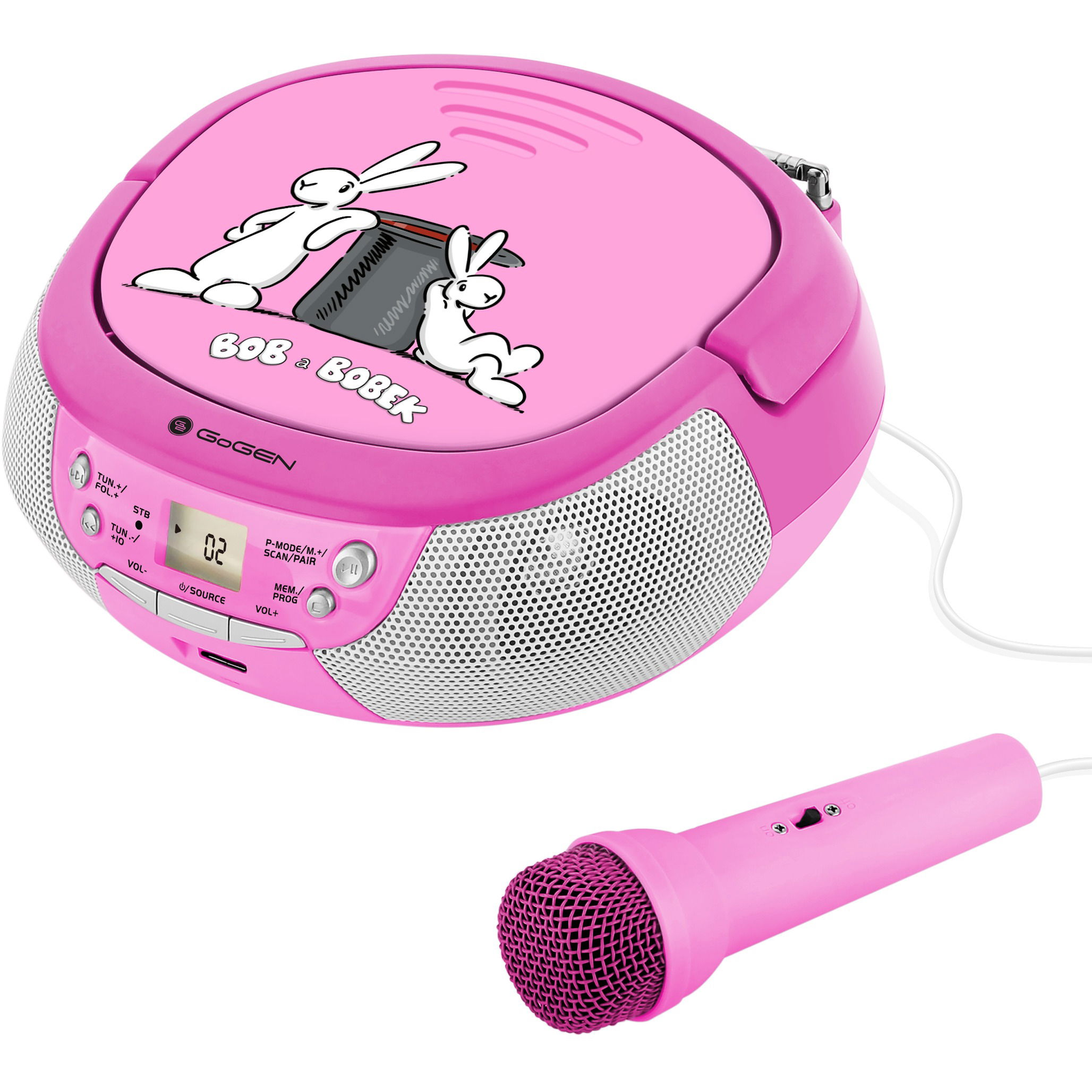 GoGEN Bob és Bobek CD rózsaszín (GOGBOBPREHRAVACP)