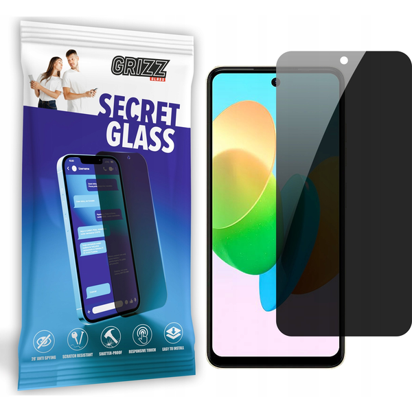  GrizzGlass Szkło prywatyzujące GrizzGlass SecretGlass do Tecno Spark 20P