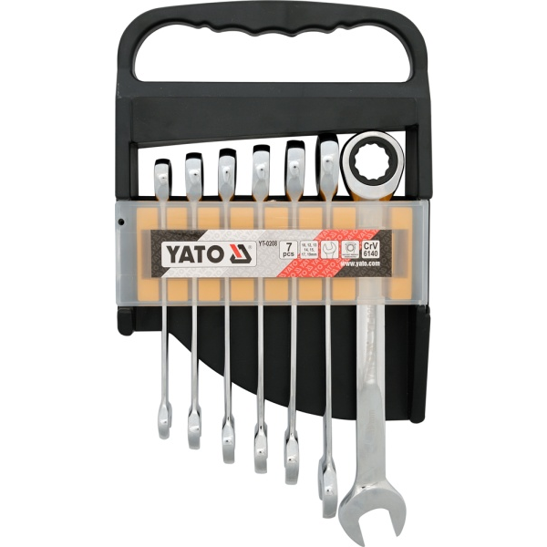 YATO racsnis kulcsok, 7db, 10-19 mm (YT-0208)