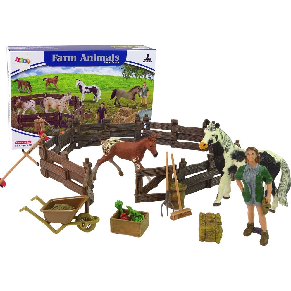 Összeszerelhető Farmfigurák Készlete - Lovakkal (12389)