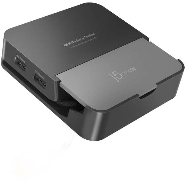 j5create JCD624-N docking station per dispositivo mobile Computer portatile Nero, Grigio