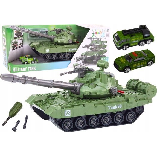 DIY Tank Katonai Jármű - Szétszerelhető, Hanghatásokkal