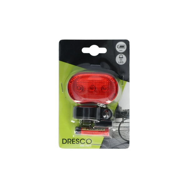 Dresco , Kerékpáros Hátsó Lámpa - 3xLED (375251105)
