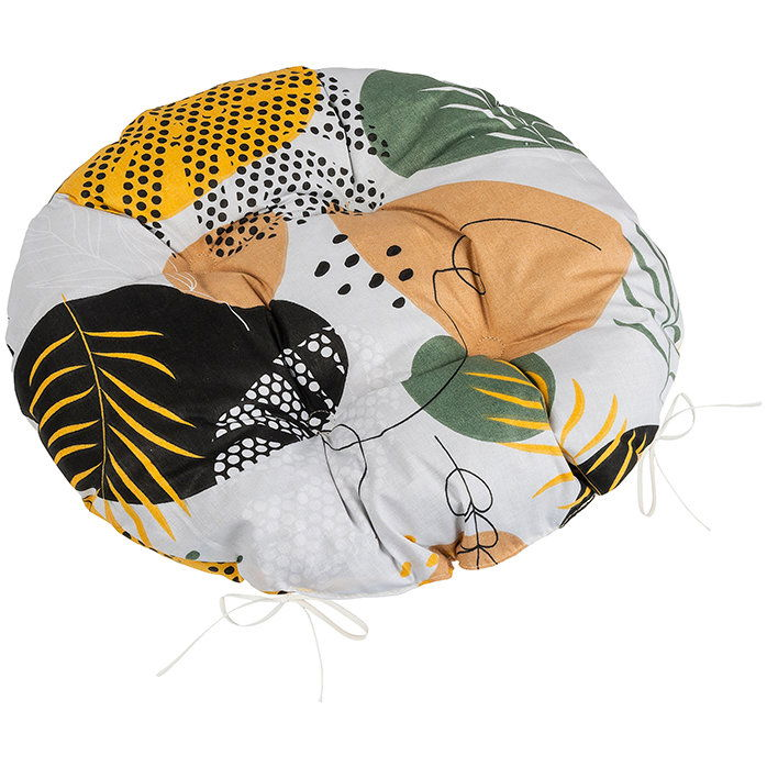 BELLATEX Adéla Seat 62/232 round quilted d.40 cm pebbles beige (12561)