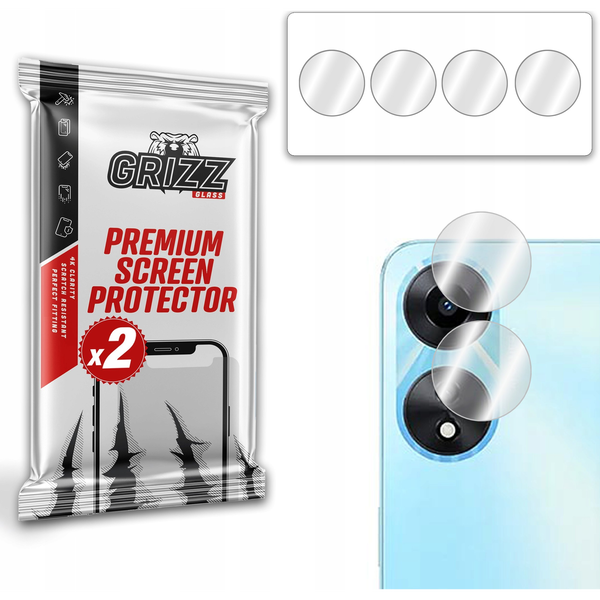  GrizzGlass Szkło hybrydowe na aparat Grizz Oppo A58x 5G