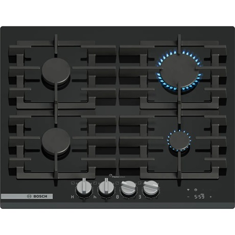 Bosch PRP6A6H40 kogeplade Sort Indbygget 60 cm Gaskomfur 4 zone(s)