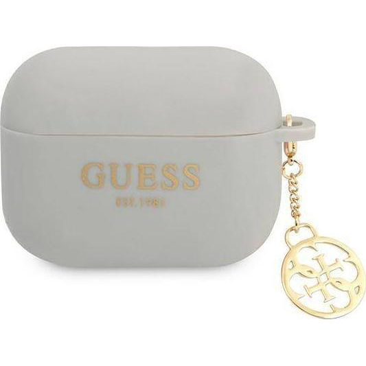 Guess 4G Charms Silicone Apple Airpods Pro tok, szürke