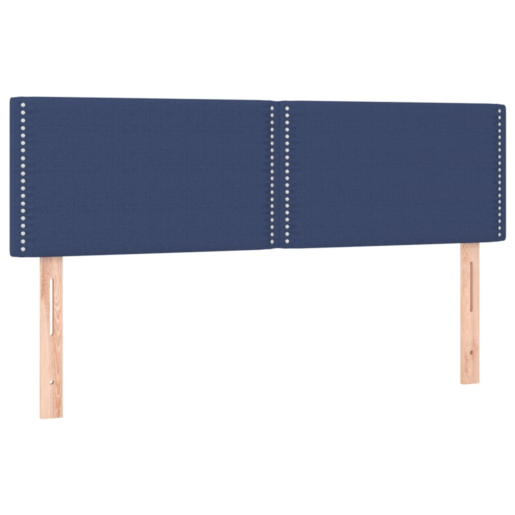 2 db kék szövet fejtámla 72 x 5 x 78/88 cm (345930)