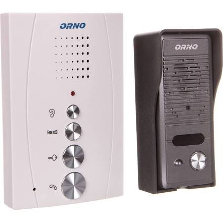 Orno Egycsaládos Ajtónyitó Készlet Kaputelefonnal, Kézibeszélővel, Kihangosító Nélkül, Szürke, Eluvio Intercom (OR-DOM-RE-920/G)
