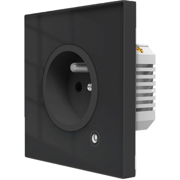 MOES Smart Wall Socket, Zigbee, FR, 16A, Black (ZK-FR16M-BK)