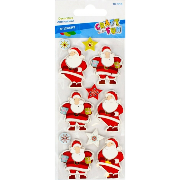  Craft with Fun OZDOBA BN NAKLEJKI 10SZT MIX CF PBH 12/288