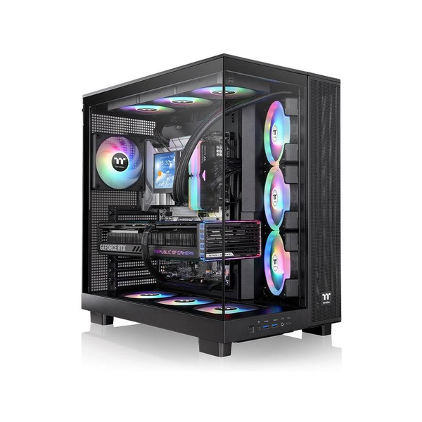 Geh Thermaltake View 380 XL TG Midi Tower "ARGB"       Black retail