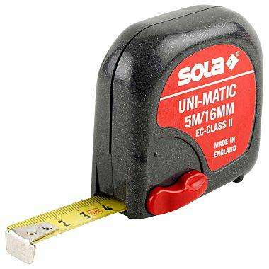 Ролетка SOLA, 5м, Uni-Matic, UM5, Ширина на лентата 16 мм