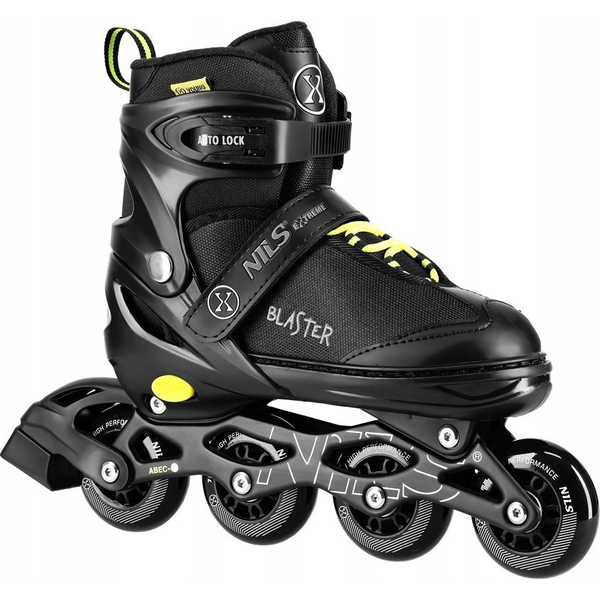 Rolki Nils Extreme NA18168A rekreacyjne regulowane czarne r. 39-42