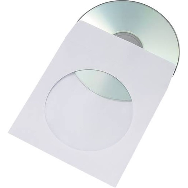 Öntapadó fehér CD/DVD papírtok (OZ12T06B3CD)