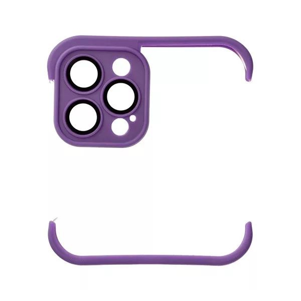 Mini bumper Apple iPhone 12 Pro szilikon tok lila (74463) (MI74463)