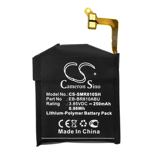 Cameron Sino Li-Polymer akku (3.85V/250mAh, Samsung EB-BR170ABU kompatibilis) FEKETE Samsung Galaxy Watch 42mm (SM-R810N) (CS-SMR810SH)