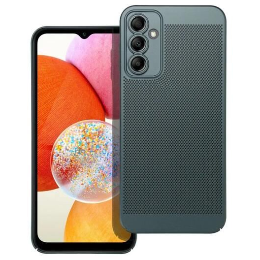 Gigapack Samsung Galaxy A14 5G (SM-A146) légáteresztő, lyukacsos műanyag tok sötétzöld (GP-142654) (GP-142654)