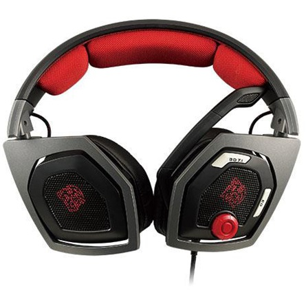 Thermaltake Shock 3D 7.1 геймърски слушалки, черни, с 2-метров USB кабел