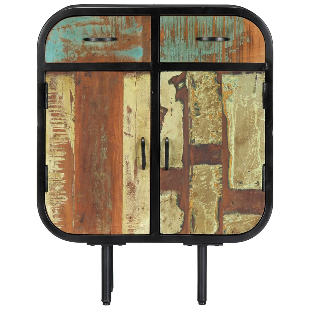 tömör újrahasznosított fa tálalószekrény 60 x 30 x 75 cm (247919)