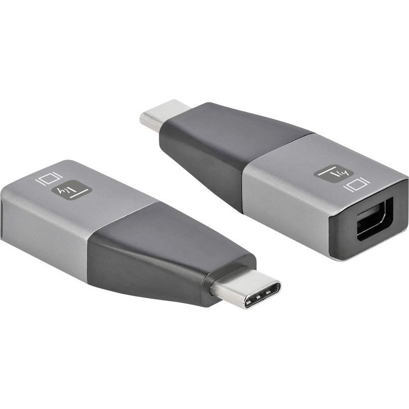 Techly IADAP USBC-MDP4K60 video digitalizáló adapter 3840 x 2160 pixelek Fekete, Ezüst (IADAP-USBC-MDP4K60)