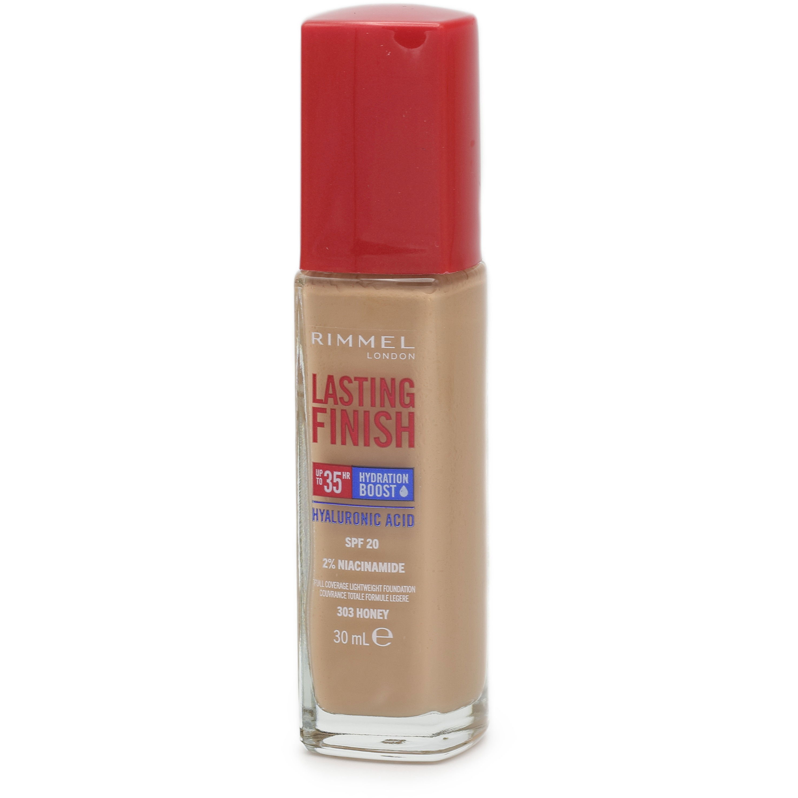 RIMMEL LONDON Lasting Finish 35H Hydration Boost SPF20 303 Honey 30ml (3616304825163)