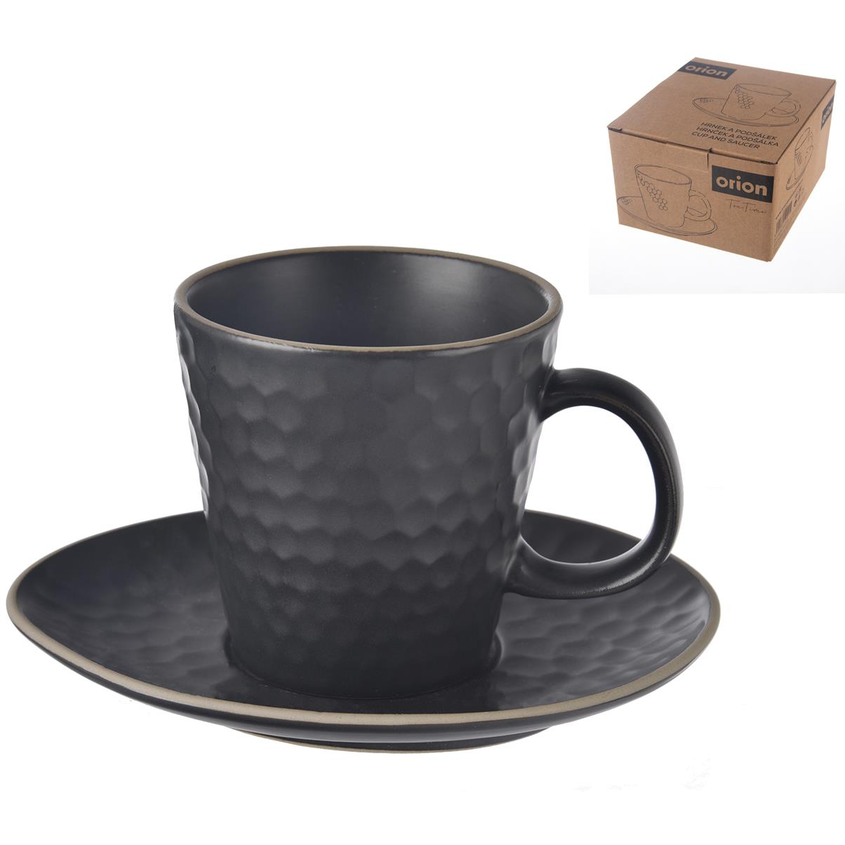 Orion TEA TIME Cappuccino Csésze + csészealj, kerámia, 0,25 l (112437)