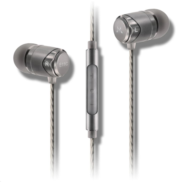Căști cu fir SoundMAGIC E11C cu microfon, gri