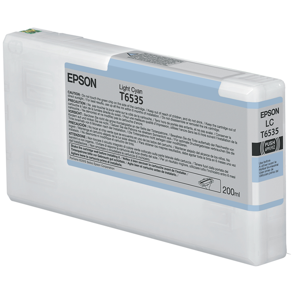 Epson T6535 Light Cyan Ink Cartridge (200ml) blækpatron 1 stk Original Lys cyan