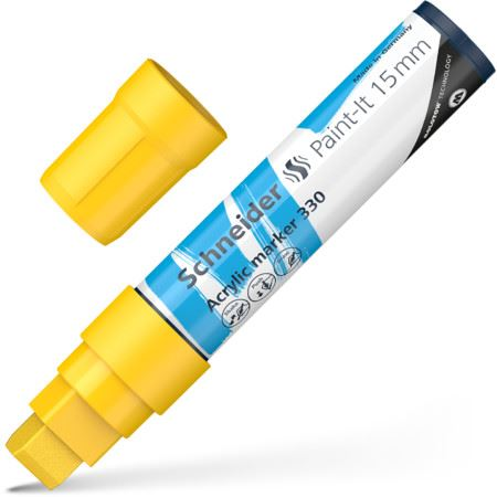 Schneider Paint-It 330 15mm akril marker sárga (120305) (Schneider120305)