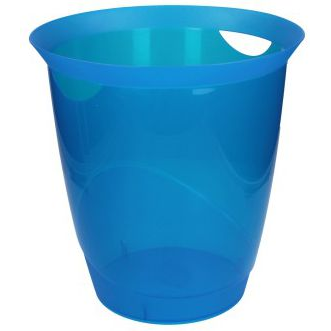 Durable Papírkosár 16l,  Trend, áttetsző kék (1701710540)