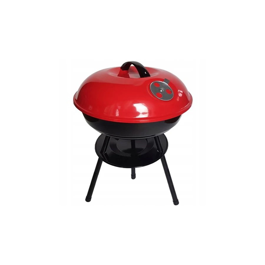 Globiz DA01089 Faszenes Kerti grillsütő - Fekete / Piros (DA01089)