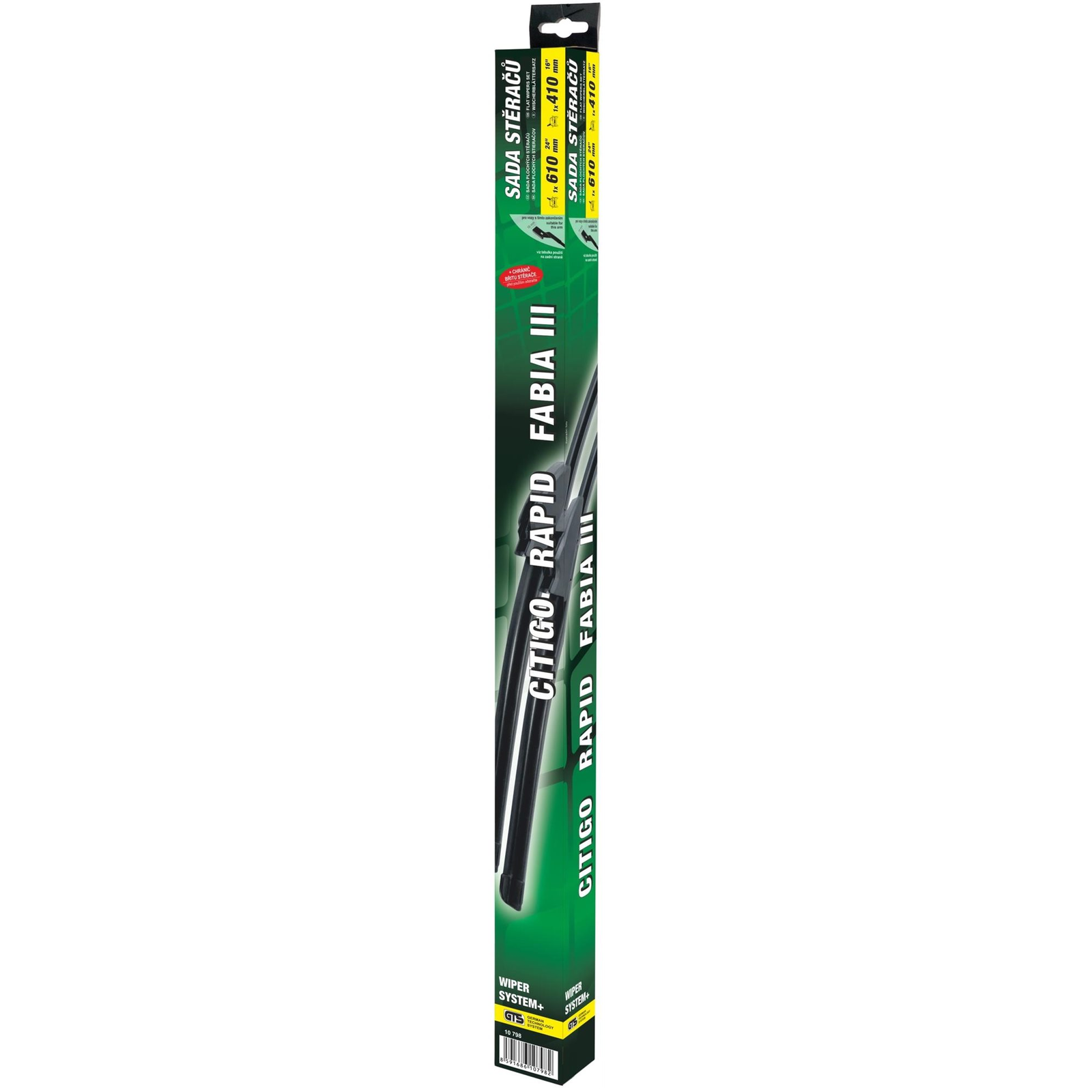 COMPASS FLAT SET 610+410mm GREEN FAB III/RAP/CIT (8591686107982)