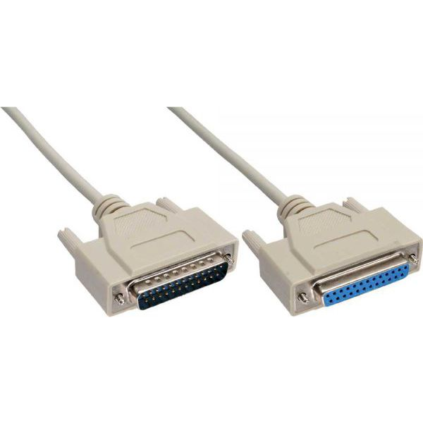 InLine 11430M seriële kabel Beige 30 m DB25M DB25F
