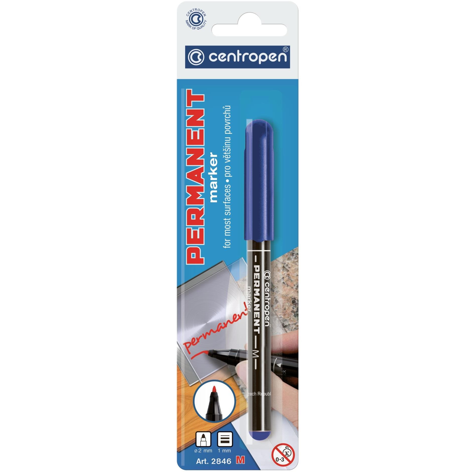 CENTROPEN 2846 - tartós, kék (8595013629659)