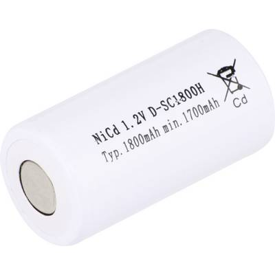 Mexcel SC1800H Speciális akku Sub-C Magas hőmérséklet álló, Flat-top NiCd 1.2 V 1800 mAh (NS3000SCH)